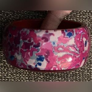 MARC JACOBS Wide Pink & Silver Multicolored Bangle